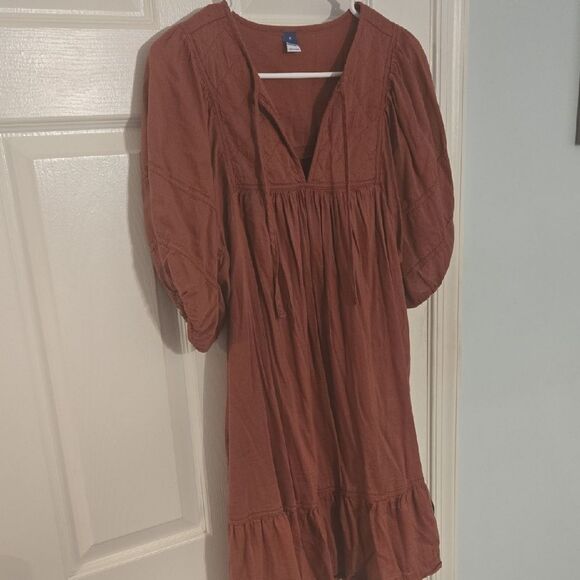 Rust Orange Boho Dress - Picture 6 of 6